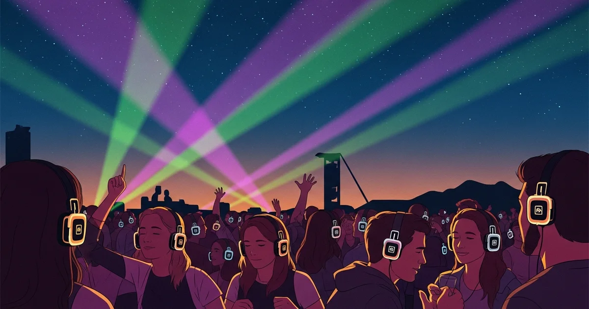 Silent disco på festival: guide for arrangører