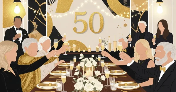 50-årsfest: Ideer til underholdning, aktiviteter og feiring