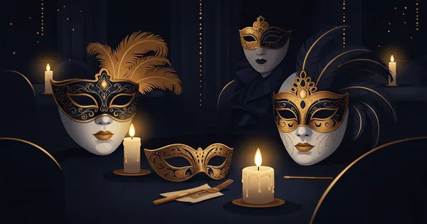 Maskeradeball: Slik lager du elegant fest med masker